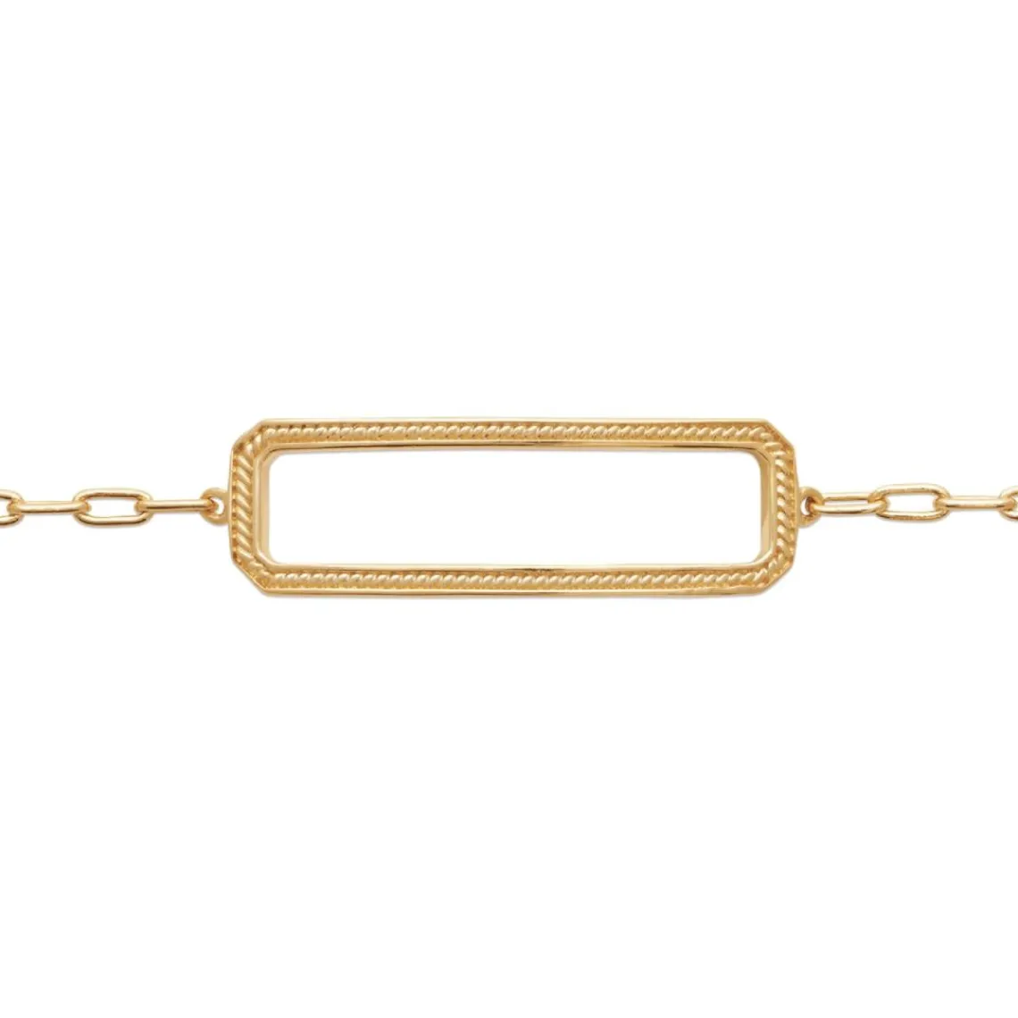 Maison de la Bijouterie Bracelet femme maillon rectangulaire UYZVUZZV | Femme Bracelet