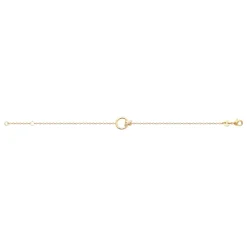 Maison de la Bijouterie Bracelet femme maillon rond oxydes plaqué or UW3UZVZV | Femme Bracelet