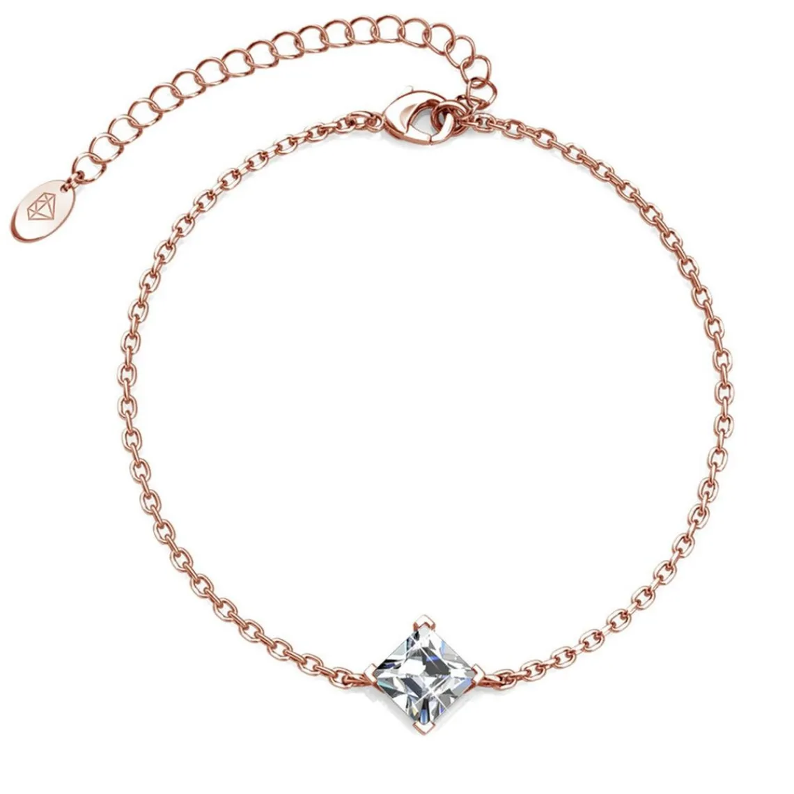 MYC-Paris Bracelet Femme Square - DB0085-RG-C Laiton Doré rose | Femme Bracelet