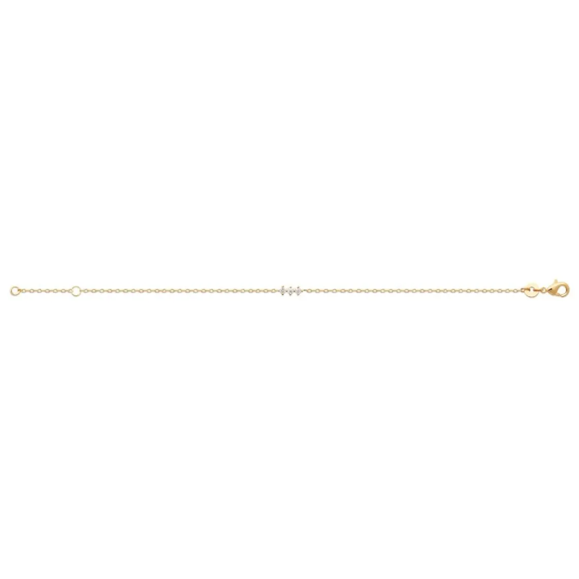 Maison de la Bijouterie Bracelet femme oxyde de zirconium plaqué or UW3W65ZV | Femme Bracelet