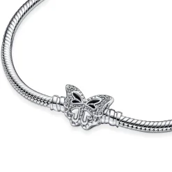 Pandora Bracelet Femme Moments maille serpent & fermoir papillon | Femme Bracelet