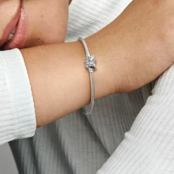 Pandora Bracelet Femme Moments maille serpent & fermoir papillon | Femme Bracelet