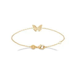 Maison de la Bijouterie Bracelet femme papillon plaqué or UYYZYYZV | Femme Bracelet
