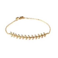 Maison de la Bijouterie Bracelet Femme épi plaqué or UWZ5W6ZV | Femme Bracelet