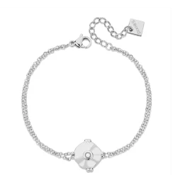 Pixies Bijoux Bracelet Femme - PBM0023-2PRL Acier Blanc | Femme Bracelet