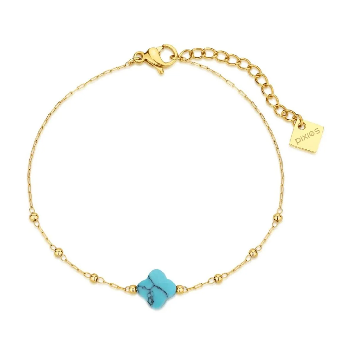 Pixies Bijoux Bracelet Femme Enjoy - PBS0049-1TQS Acier | Femme Bracelet