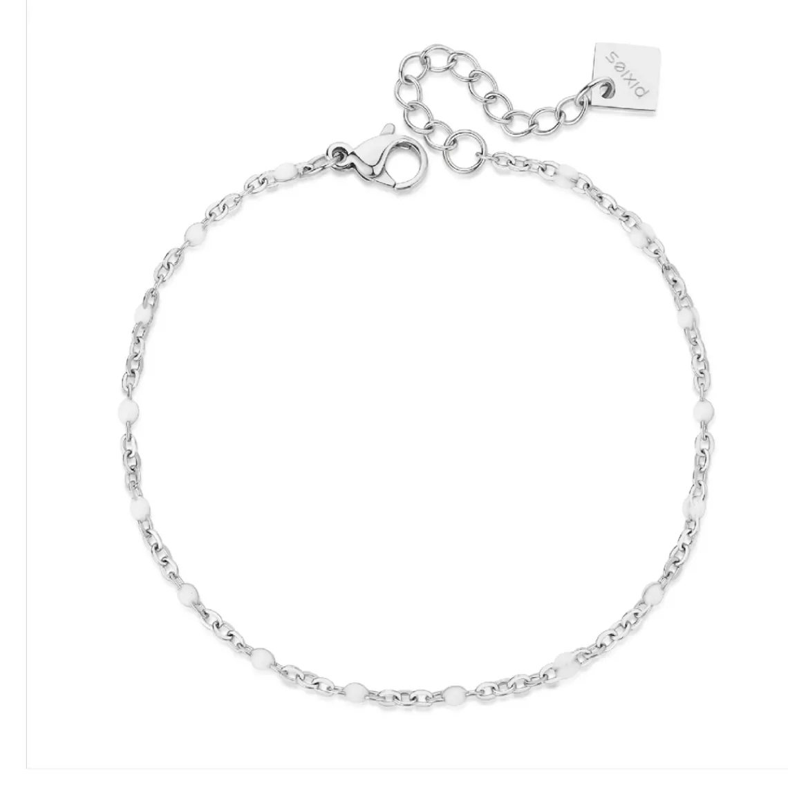 Pixies Bijoux Bracelet Femme - PBS0030-2WHT Acier Blanc | Femme Bracelet
