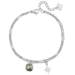 Pixies Bijoux Bracelet Femme - PBM0044-2PYR Acier Gris doré | Femme Bracelet