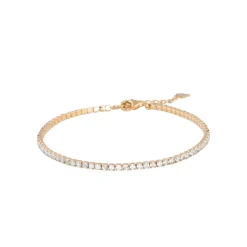Maison de la Bijouterie Bracelet femme plaqué or blanc serti griffe - UW3YVYZV | Femme Bracelet