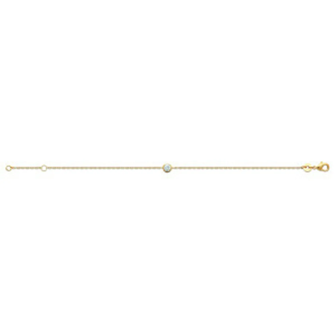 Maison de la Bijouterie Bracelet femme plaqué or blanc serti clos serti clos classique - UWZ63UZV | Femme Bracelet