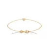 Maison de la Bijouterie Bracelet femme plaqué or cœur oxyde UW3U5WZV | Femme Bracelet