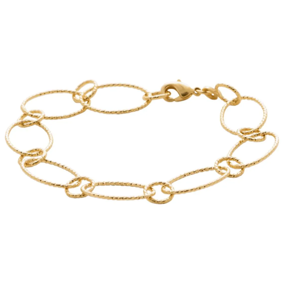 Maison de la Bijouterie Bracelet femme plaqué or fantaisie 11mm UYZVZYZU | Femme Bracelet