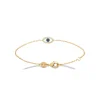 Maison de la Bijouterie Bracelet femme plaqué or œil pierre bleue UW3U5VZV | Femme Bracelet