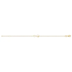 Maison de la Bijouterie Bracelet femme plaqué or infinity serti clos UW3UUWZV | Femme Bracelet