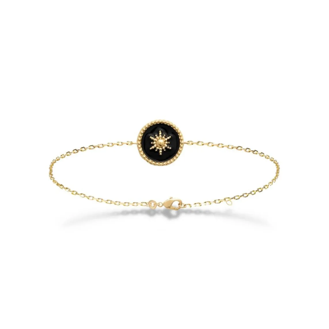 Maison de la Bijouterie Bracelet femme plaqué or laque noir - UYZ6W3ZV | Femme Bracelet
