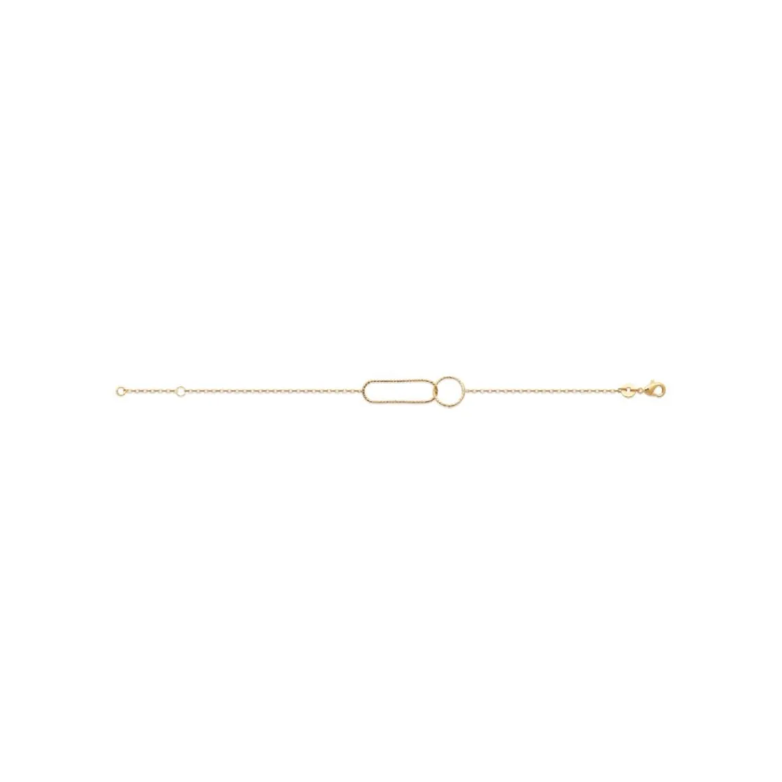 Maison de la Bijouterie Bracelet femme plaqué or maillons fantaisie UYZVZ4ZU | Femme Bracelet