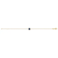 Maison de la Bijouterie Bracelet femme plaqué or oxyde et pierre bleue UW3UVZZV | Femme Bracelet