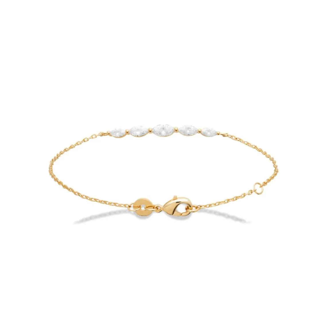 Maison de la Bijouterie Bracelet femme plaqué or oxyde de zirconium UW3U4VZV | Femme Bracelet