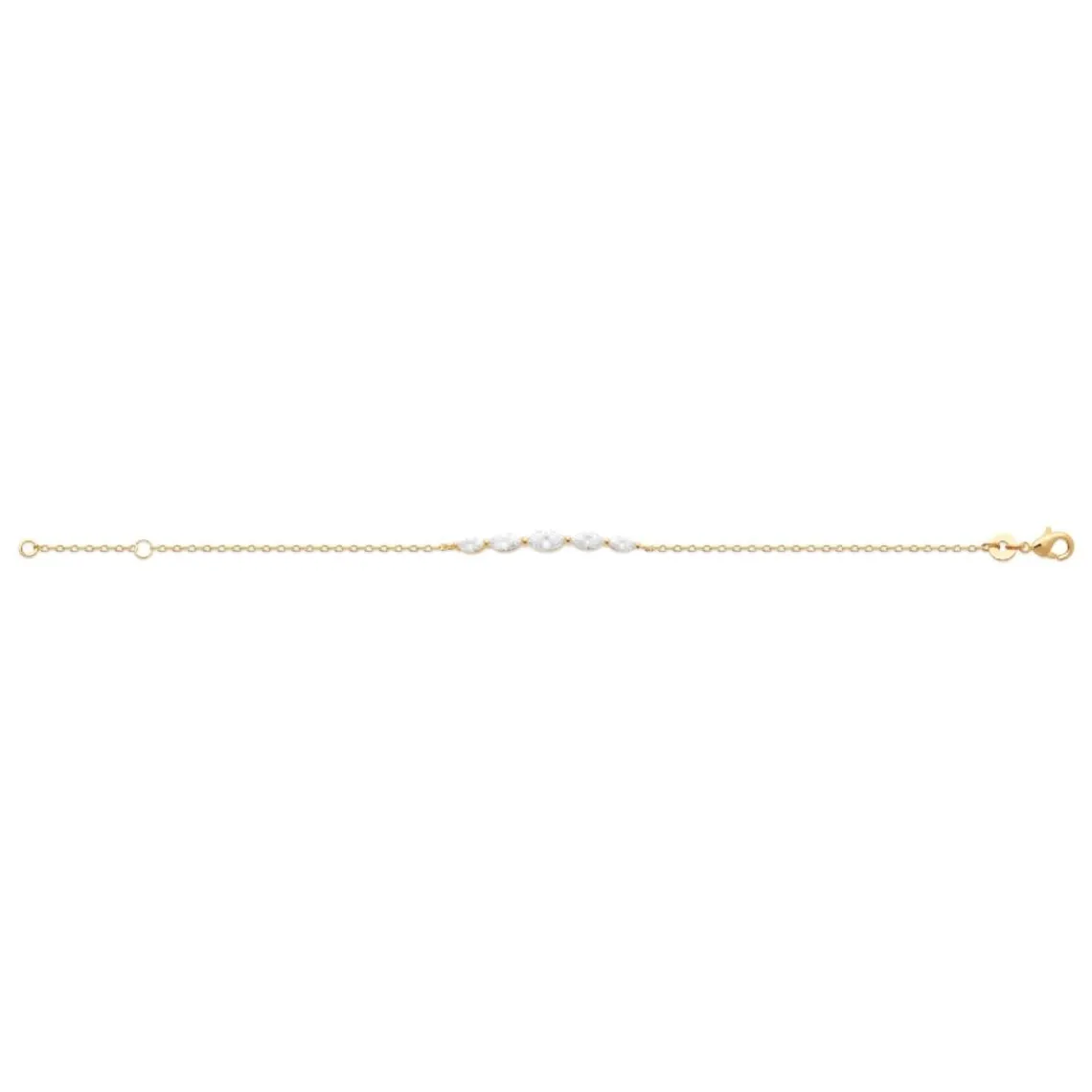 Maison de la Bijouterie Bracelet femme plaqué or oxyde de zirconium UW3U4VZV | Femme Bracelet