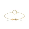 Maison de la Bijouterie Bracelet femme plaqué or pendentif rond UYZW36ZV | Femme Bracelet