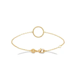 Maison de la Bijouterie Bracelet femme plaqué or pendentif rond UYZW36ZV | Femme Bracelet