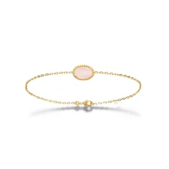 Maison de la Bijouterie Bracelet femme plaqué or quartz rose - UW3ZY6ZV | Femme Bracelet