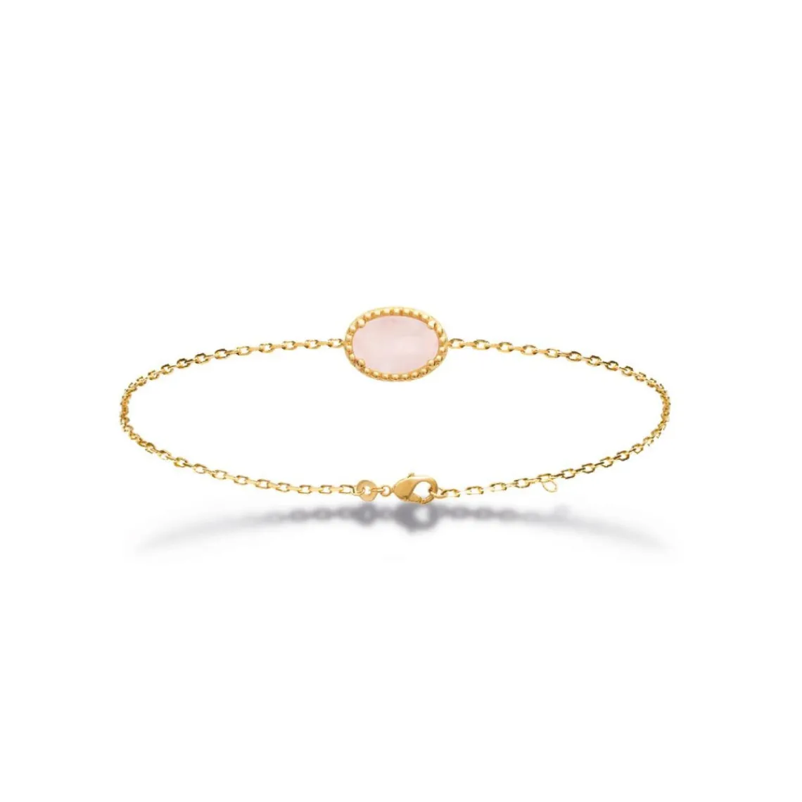 Maison de la Bijouterie Bracelet femme plaqué or quartz rose - UW3ZY6ZV | Femme Bracelet