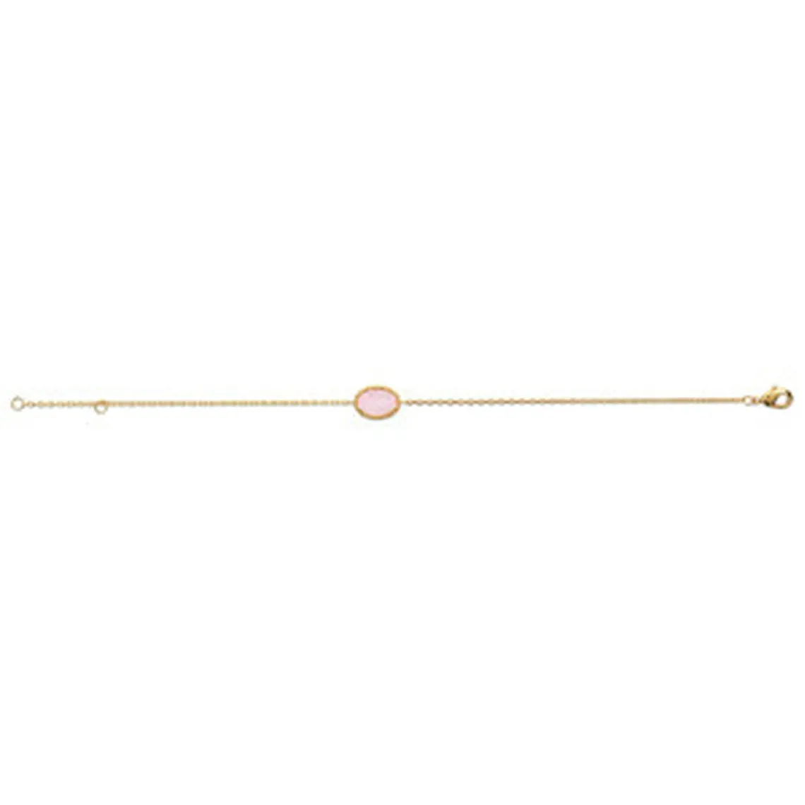 Maison de la Bijouterie Bracelet femme plaqué or quartz rose - UW3ZY6ZV | Femme Bracelet