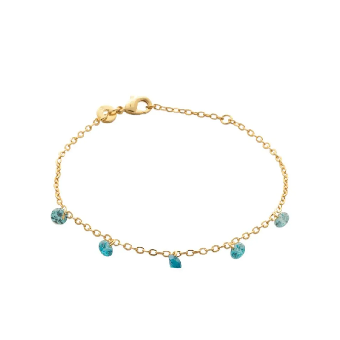 Maison de la Bijouterie Bracelet femme plaqué or teinté serti griffe - UW343YZV | Femme Bracelet
