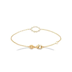 Maison de la Bijouterie Bracelet femme serti clos plaqué or UW4045ZV | Femme Bracelet