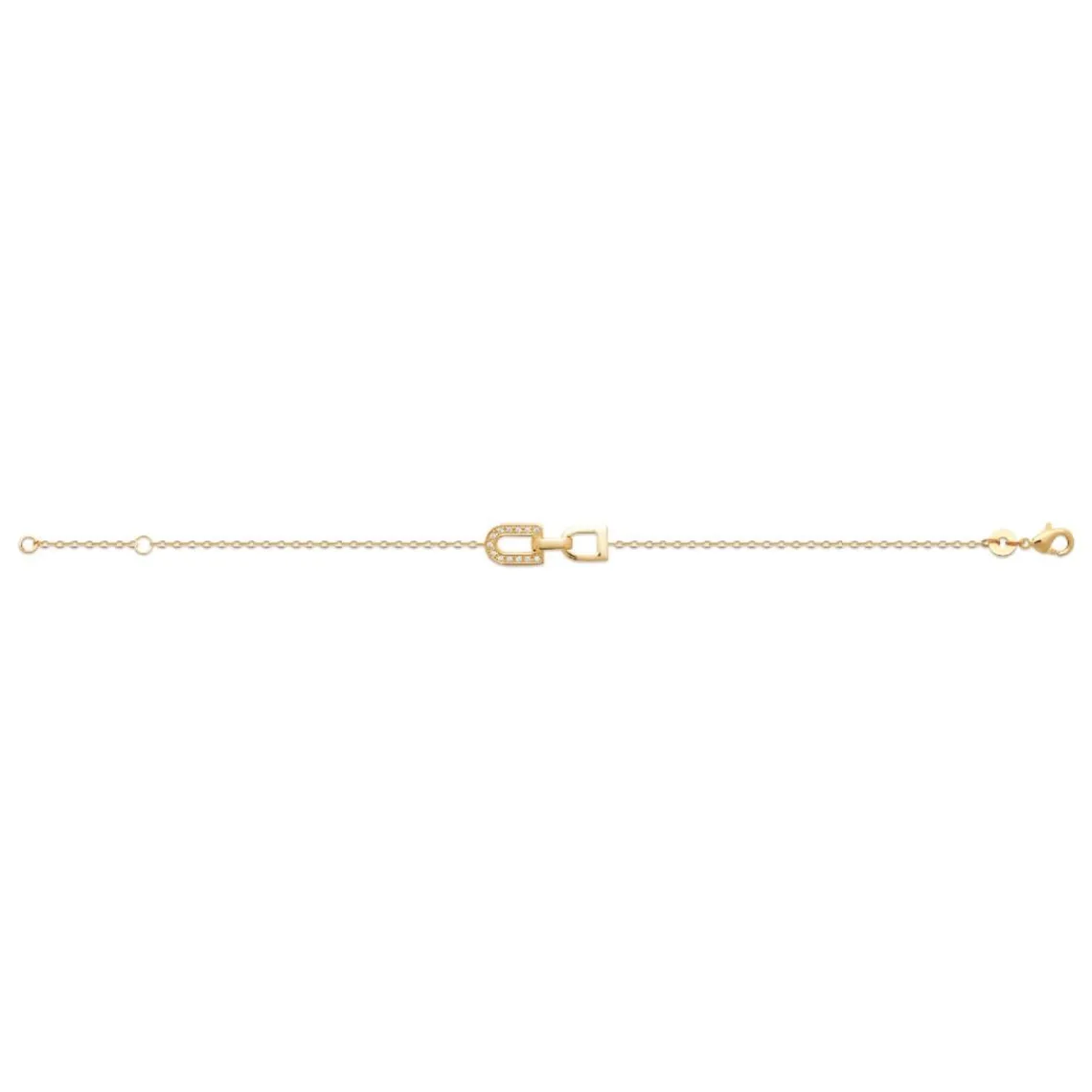 Maison de la Bijouterie Bracelet femme serti clos plaqué or UW4054ZV | Femme Bracelet
