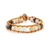 Sloya Bracelet Femme Amazonite et cuir | Femme Bracelet
