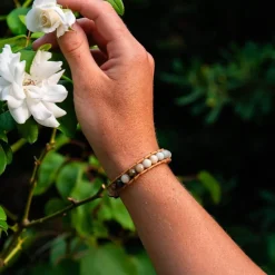 Sloya Bracelet Femme Amazonite et cuir | Femme Bracelet