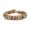 Sloya Bracelet Femme Labradorite et cuir | Femme Bracelet