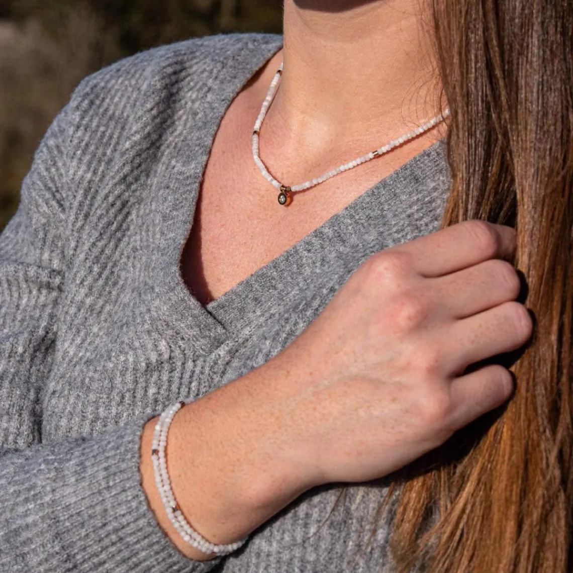 Sloya Bracelet Femme Lumia pierres de Lune | Femme Bracelet