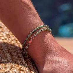 Sloya Bracelet Femme Lumia Turquoise Africain | Femme Bracelet