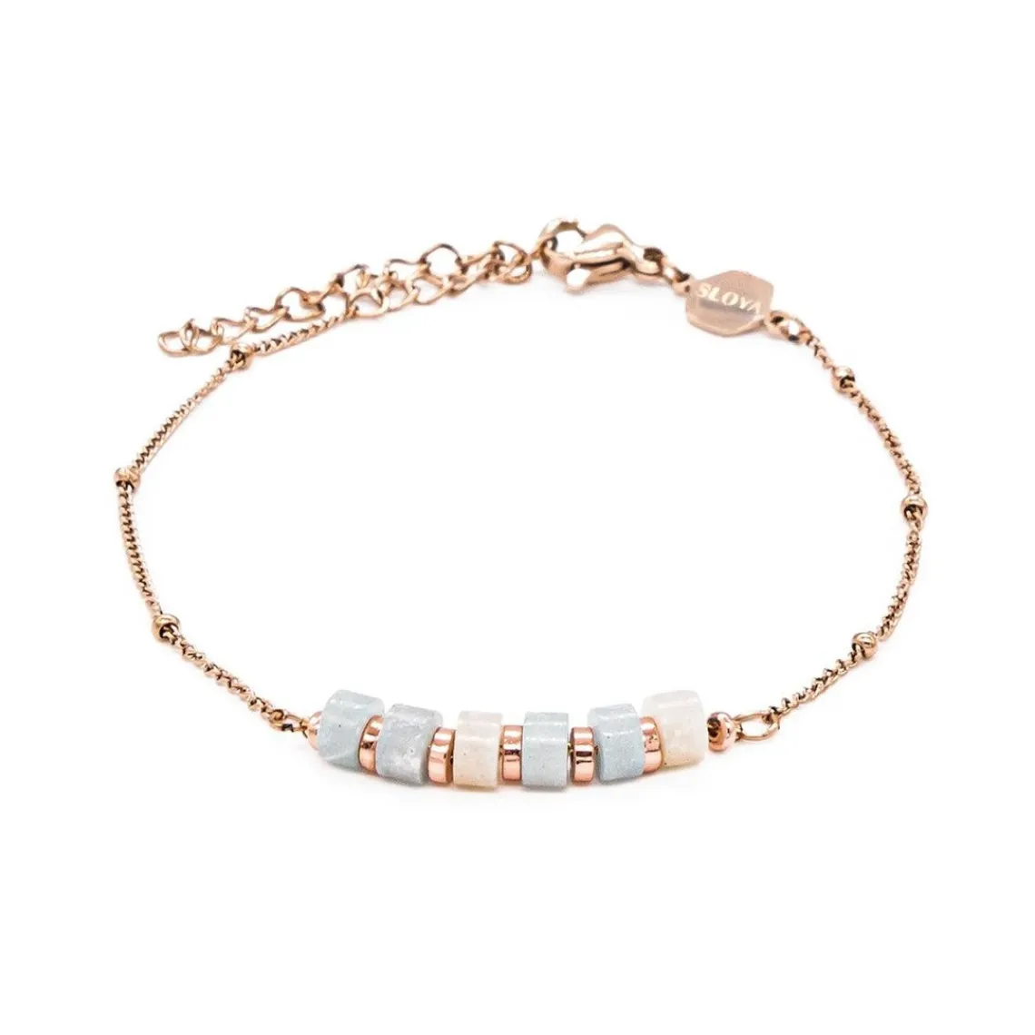 Sloya Bracelet Femme Piana en pierres Amazonite | Femme Bracelet