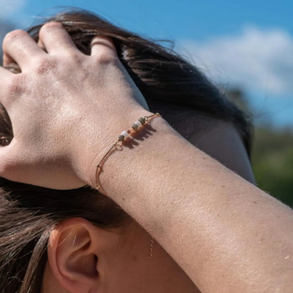 Sloya Bracelet Femme Piana pierres de Lune | Femme Bracelet
