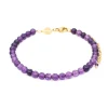 Sloya Bracelet Femme Serena en pierres Améthyste | Femme Bracelet