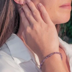 Sloya Bracelet Femme Serena en pierres Améthyste | Femme Bracelet
