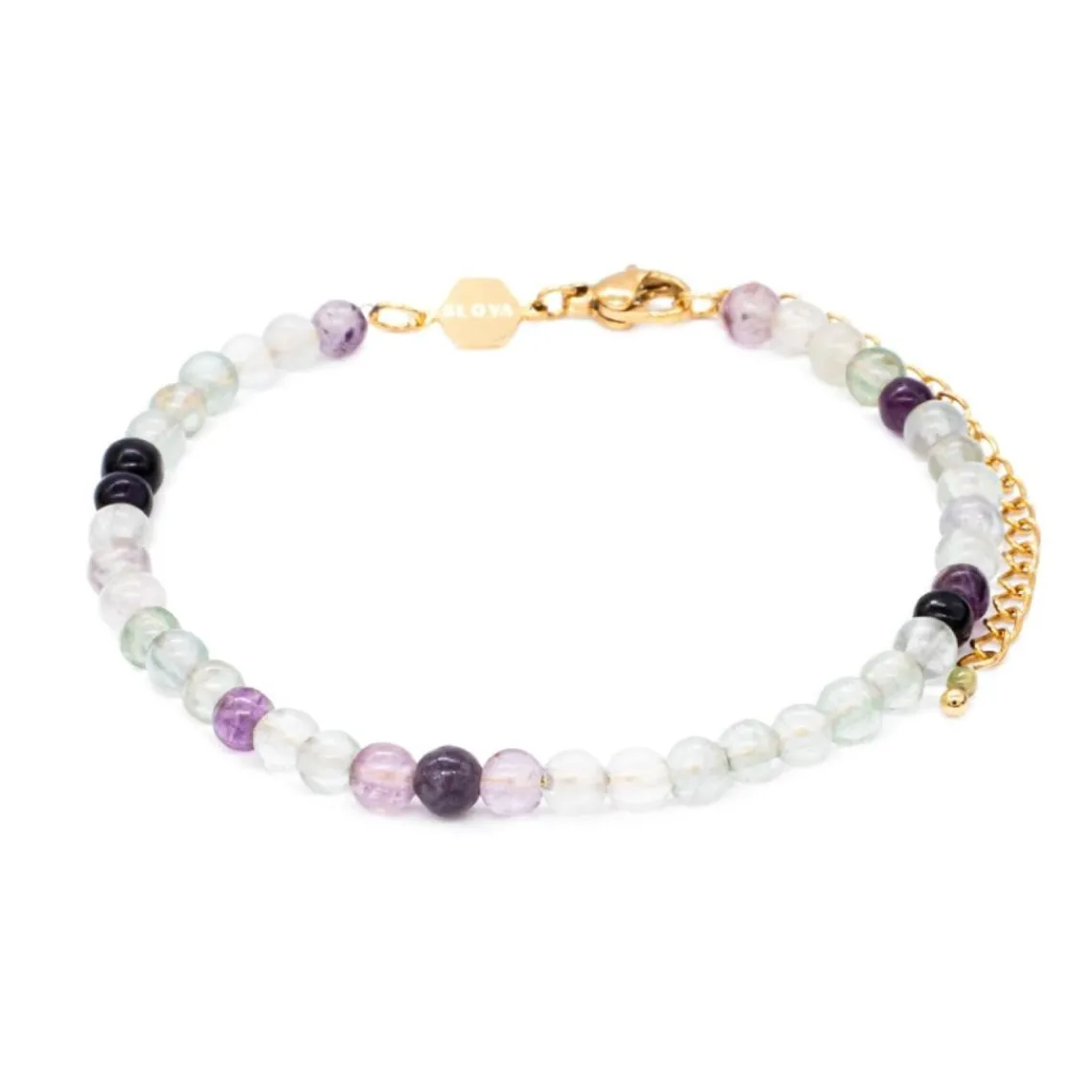 Sloya Bracelet Femme Serena en pierres Fluorite | Femme Bracelet