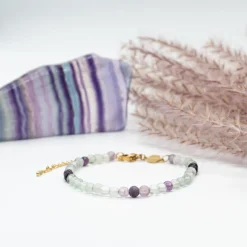 Sloya Bracelet Femme Serena en pierres Fluorite | Femme Bracelet