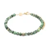 Sloya Bracelet Femme Serena en pierres Turquoise Africain | Femme Bracelet