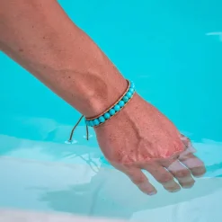Sloya Bracelet Femme Turquoise et cuir | Femme Bracelet