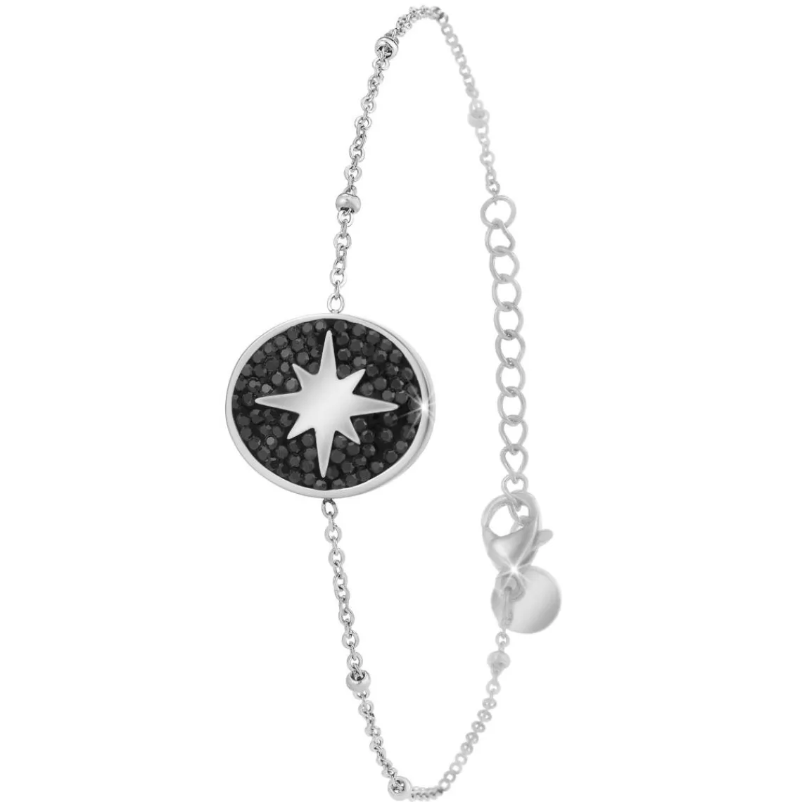 So Charm Bijoux Bracelet Femme So Charm - B4004-ARGENT-NOIR - Bracelet Mode Argenté | Femme Bracelet