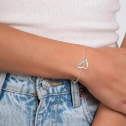 So Charm Bijoux Bracelet Femme So Charm - B4177-ARGENT - Bracelet Coeur Argenté | Femme Bracelet