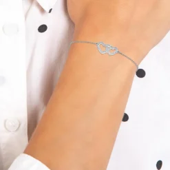 So Charm Bijoux Bracelet Femme So Charm - B2983-ARGENT - Bracelet Coeur Argenté | Femme Bracelet