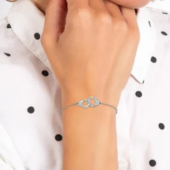 So Charm Bijoux Bracelet Femme So Charm - B2982-ARGENT - Bracelet Menotte Argenté | Femme Bracelet