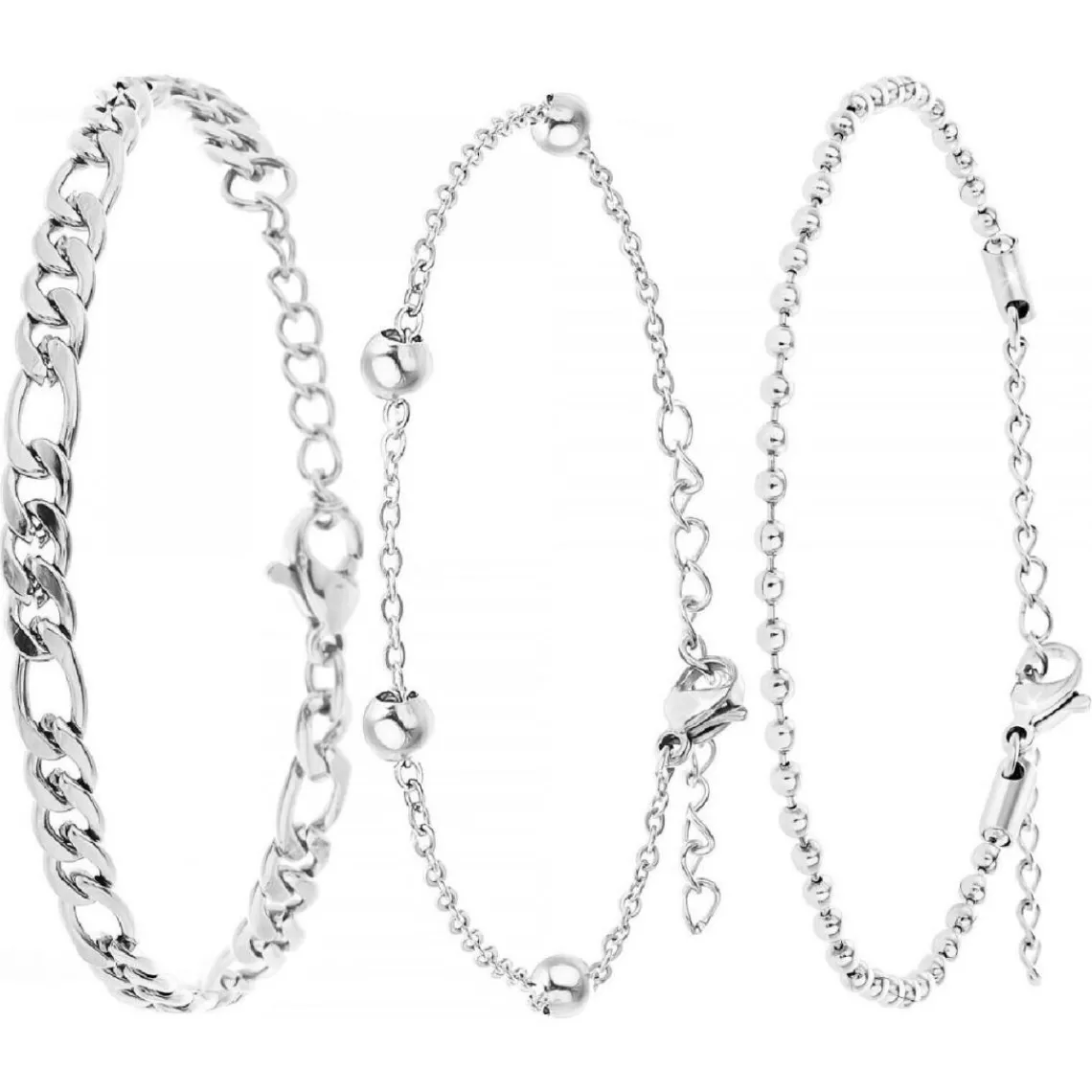 So Charm Bijoux Bracelet Femme So Charm - B2371-ARGENT+B2384-ARGENT+B2386-ARGENT - Bracelets Mode Argentés | Femme Bracelet