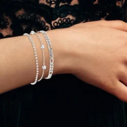 So Charm Bijoux Bracelet Femme So Charm - B2371-ARGENT+B2384-ARGENT+B2386-ARGENT - Bracelets Mode Argentés | Femme Bracelet